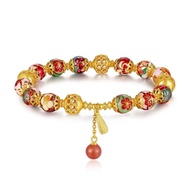 New Enamel Trendy Flower Pure Source Bracelet Twelve South Red Silver String Chinese Factory s925 Sh
