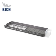 HomePro ชั้นคว่ำจานอะลูมิเนียมติดผนัง 80 ซม.  GRAY แบรนด์ KECH