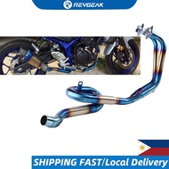 PlugPlay 51 R3 MT03 with Oxyge Sensor Motor Pipe Exhaust Link adapter MT-03 for YAMAHA Slip-on MT 03