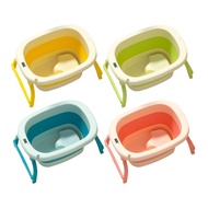 [szluzhen3gv] Foldable Baby Bath Tub Thermometer 64x45x33cm with No Slip Feet Baby Bathtub
