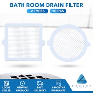Bath Room Drain Filter 10pcs Round Square Disposable Practical Shower Sink Strainer Guard Durable Ba