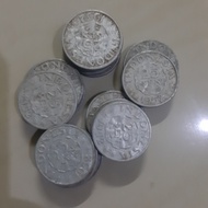 Uang kuno koin lama Indonesia 25 sen tahun 1950 an Garuda