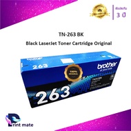 หมึกเครื่องพิมพ์เลเซอร์ BROTHER TN 263 BK หมึกโทนเนอร์ สีดำ ของแท้