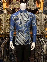 Batik Pria Slimfit Mewah Seno Lasem Batik Pria Modern 2023 Mewah Batik Pria Dewasa Baju Batik Pria L