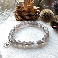 Queen's Craftwork天然紫光拉長石純銀原創設計手鍊