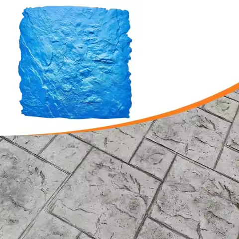 Concrete Stamp Mat Concrete Texturing Decor Waterproof Reusable Realistic Stone