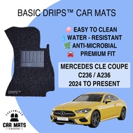 Mercedes Benz CLE180 Coupe (C236) (2024 to Present) Basic Drips Car Mats / Carpet / Floor Mat / Carm