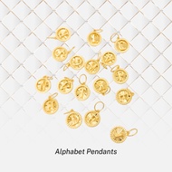 916 Gold Alphabet Pendants