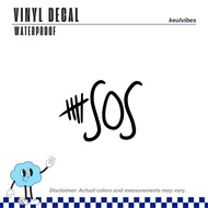5SOS old logo band Vinyl Decals brand laptop motor bike car tumbler sticker waterproof no background