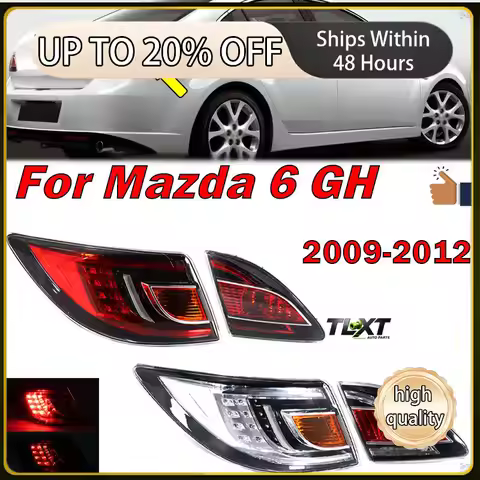 Car LED Tail Light For Mazda 6 GH 2009-2012 Rear Bumper Brake Light Signal Lamp Auto Taillight Assem