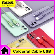 Baseus Color Fast Charge Data cable USB for IP 1.2m silicone fast charge data cable 480Mbps IP Ipad