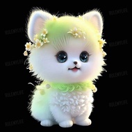 Decorative Stickers Waterproof Bichon Dog Cover-Up Decal for Fridge Toilet Childrens Room Wall Art E