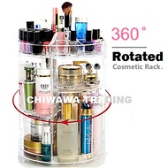 3 Layers Rotative Cosmetic & Jewellery Organizer Storage Makeup Box Display Rack