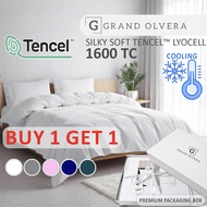 TENCEL 1600TC Cooling Bedsheet Set | 1 FOR 1 | Lyocell Soft Cotton Feel