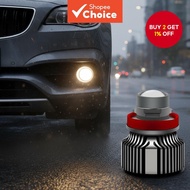 2-Unit H11/H7 Dual-Tone 3000K/6000K LED Fog Light Package - 40W Waterproof Projector Bulbs for Cars 