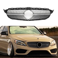 Hot Sale C63 Diamond style ABS front bumepr grille for Mercedes Benz C CLASS W205 2015 2016 2017 201