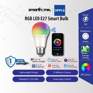 OPPLE RGB A60 LED Smart Bulb E27 Multi-Colors Smart Control Voice Timer App Group Google Alexa Siri 
