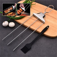 3 Way Grill Skewers GrillSavant Three Fork Barbecue Fork Semi Automatic Barbecue Fork Home Barbecue Barbecue Needle Kebab BBQ 820-0033 W126 Grill Triage Grill Parts for My Barbecue Grill Portable Grill Stand on Wheels Cooking Table for outside Umg10