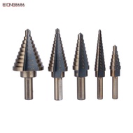 EIONG8686FT 5pcs Step Drill Bit Set, Bearing Steel 1/8 to 1-3/8 Inches Unibit Drill Bits, High Accur
