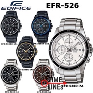 CASIO Edifice รุ่น EFR-526D EFR-526BK ของแท้ 100% ระบบ Chronograph นาฬิกาผู้ชาย  พร้อมกล่องและประกัน CMG 1 ปี EFR EFR526  EFR-526D-1A EFR-526D-5C EFR-526D-7A EFR-526BK-1A2