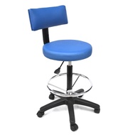 dental stool -adjustable seat height from 59to 85 cm, 5 prong base with castor, LAB STOOL, LOW STOOL