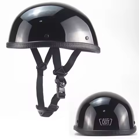 1X Motorcycle Helmet Open Face Helmet Half Helmet Retro Moto Casco Capacete Dot Approved Half Face S