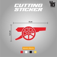 STICKER CUTTING ARSENAL/THE GUNNERS car sticker decal