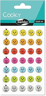 Maildor 560355C Pack of Stickers Cooky 3D (1 Sheet, 7.5 x 12 cm, Ideal for Decorating, Collecting or