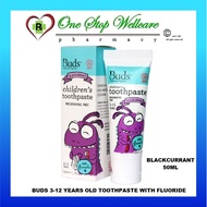 BUDS CHILDREN TOOTHPASTE 1-3 YEARS OLD WITH XYLITOL / BUDS 3-12 YEARS OLD TOOTHPASTE WITH FLUORIDE 5