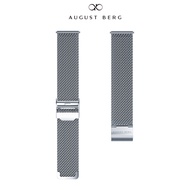 August Berg Silver Mesh Watch Strap