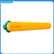 Glove Clip Strong Clamping Force Punch-free Easy Access Not Easily Break Easy-to-Wear Carrot Shape D