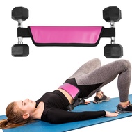 MKAS Dumbbell Hip Push Hip Bridge Belt Load-bearing Hip Push Belt Hip Pad Men Women Home Fitness Bri