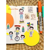 Mina&Mina | 25pcs Sticker Set | Happy Girl