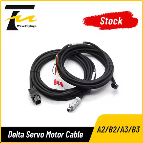 WaveTopSign B2 B3 A2 AB A3 Servo Motor Encoder Cable 100W 200W 400W 750W Low Power for Delta