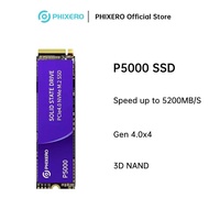 PHIXERO P5000 Gaming PCIe4.0 M.2 2280 NVMe SSD (1TB/2TB/4TB) 5000MB/s