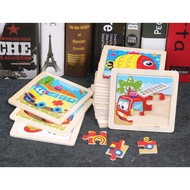 KAYU Tkb Children's Educational Toys / 9 pcs Wooden Puzzles / 9 pcs Wooden Jigsaw Toys
