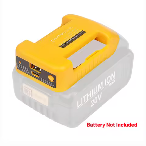 Power Tool Accessories Adapter For Dewalt 18V 20V Li-ion Battery Type-C USB Charge Power Bank DCB200