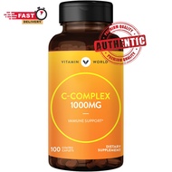 exp.10/2024 Vitamin world Vitamin C Complex 1000 mg Immune support 100 เม็ด วิตามินซี เสริมสร้างภูมิคุ้มกัน จากอเมริกาค่ะ