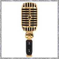 (TFAW) Professional Wired Vintage Classic Microphone Dynamic Vocal Mic Microphone for Live Performan