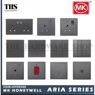 MK Honeywell Aria Switch Socket Singapore Safety Mark Approved （Space Grey）