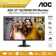 AOC 27" IPS Monitor Q27B30E | Q27B30S3  - QHD | 75Hz | 120 Hz | AdaptiveSync | HDR10 | Flicker Free 