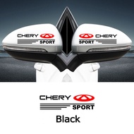 2ชิ้นไวนิลสติกเกอร์ตกแต่งกระจกมองหลังแต่งรถสำหรับ Chery Tiggo 5X8 7 Pro 4 Omoda 5 E5ใบหน้า TJ-1 QQ E