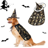 Halloween Cat Costume Pet Vampire Cape and Hat Cool Outfit Pet Vampire Cape Hat Cats Cosplay Clothes