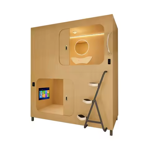 Multifunctional Youth Hostel Bed Upper Lower Bunk Beds for Apartment Space-Saving Capsule High Low B