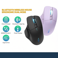 GOOJODOQ 2.4GHz Ergonomic Scrolling Bluetooth Wireless Mouse