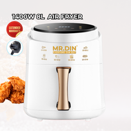 MR.DIN Air Fryer 8L 1400W [1- Year Warranty]Electric Air Fryer Machine Cheap Air Fryer Murah Digital Steam Air Fryer