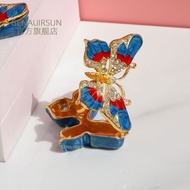 Butterfly Jewelry Box Crystal Jewelry Storage Box Jewelry Earrings Necklace Box #G7.15#