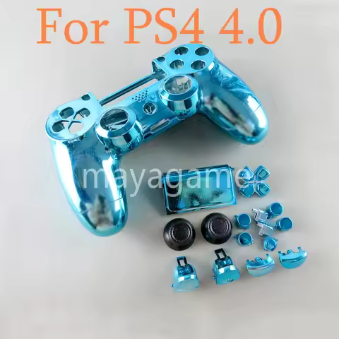 1set for PS4 Pro Housing Shell Cover Plating Chrome Case For PlayStation 4 Pro 4.0 Slim Controller J
