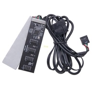 BT 9Pin USB Splitter Motherboard USB 9Pin Interface Header Splitter 1 to 4 Port