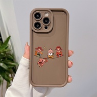 God of Wealth Compatible for Redmi Note9 Note8 10c note11 note12 12c note 12PRO 5G 12Lite Note13 pro pocox6 Shockproof Soft cover